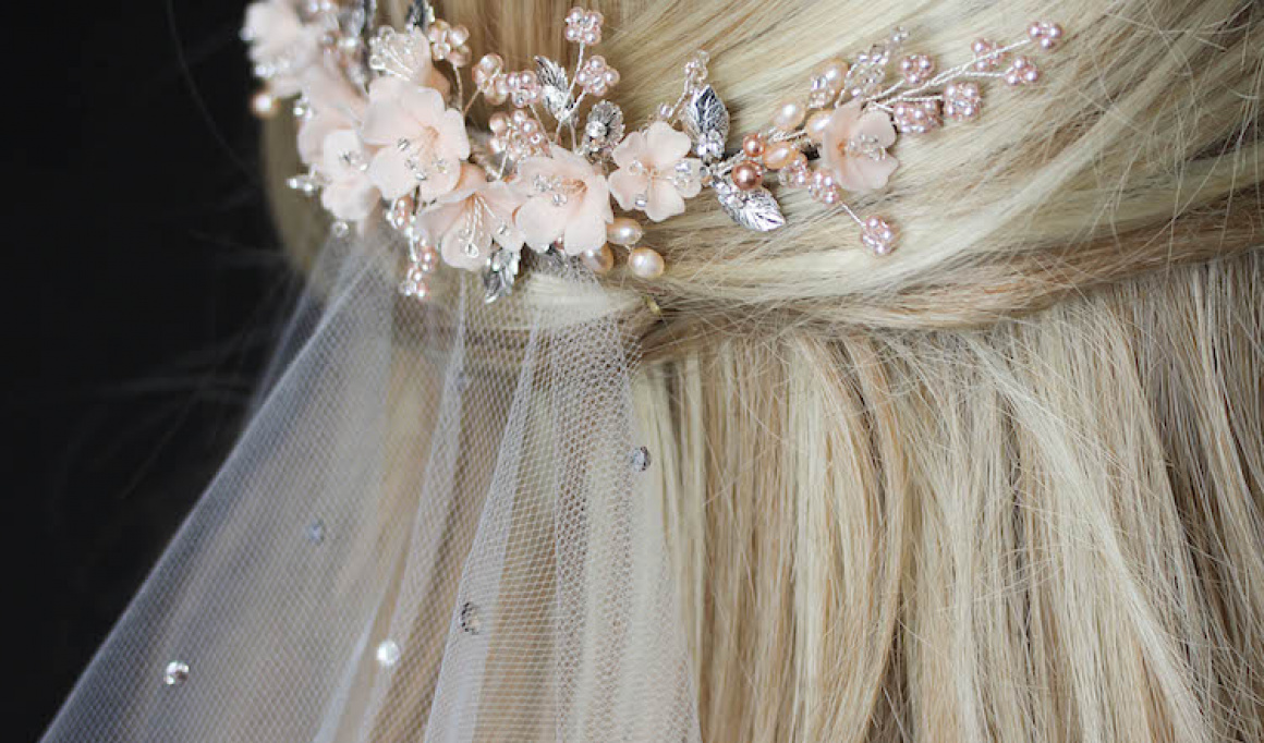 On The Eve | A Bespoke Blush Bridal Headpiece For Clara 13