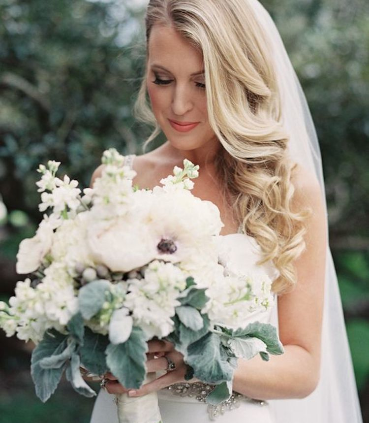 Gorgeous Wedding Hairstyles With Veils Down Hair With Veil 2