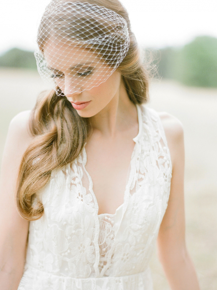 Parker Bandeau Birdcage Veil