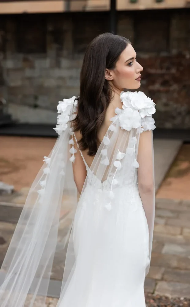 Peony Floral Bridal Wings 1