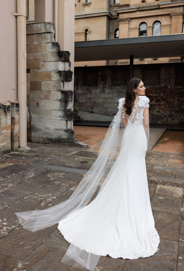 PEONY floral bridal wings