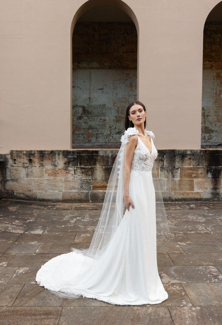 PEONY floral bridal wings