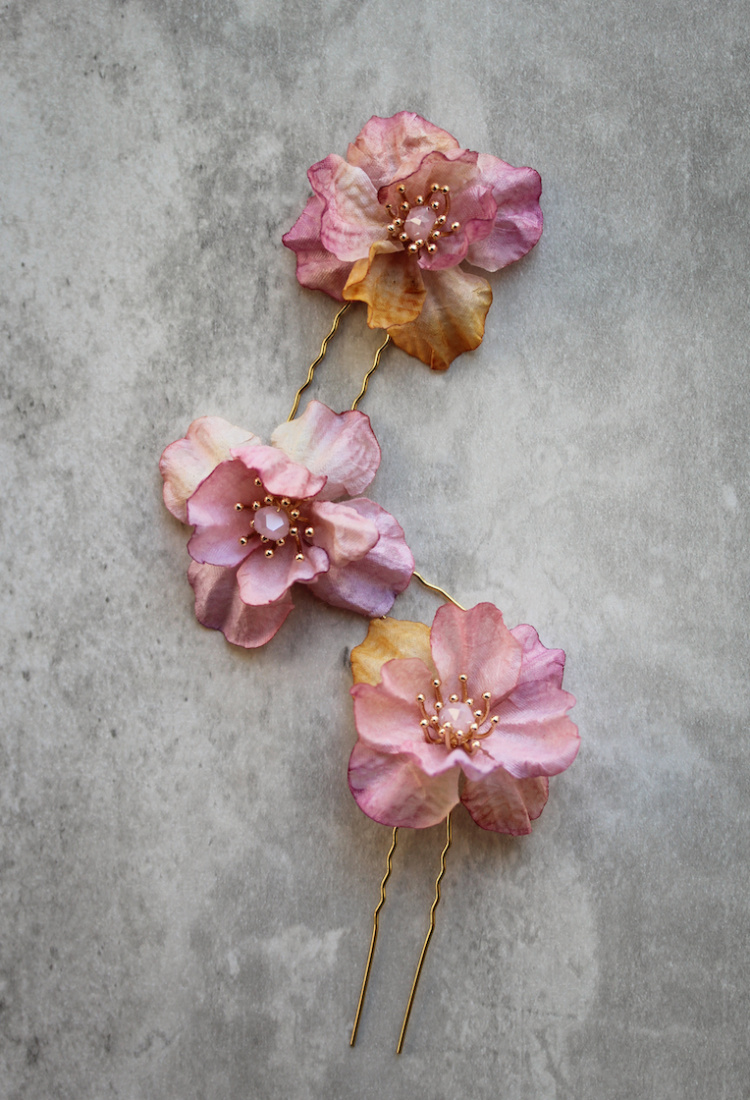 Rhapsody Floral Hair Pins 1