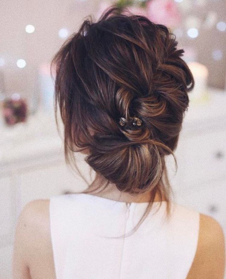 Soft Braided Wedding Updo 2018 Bridal Hair Trends