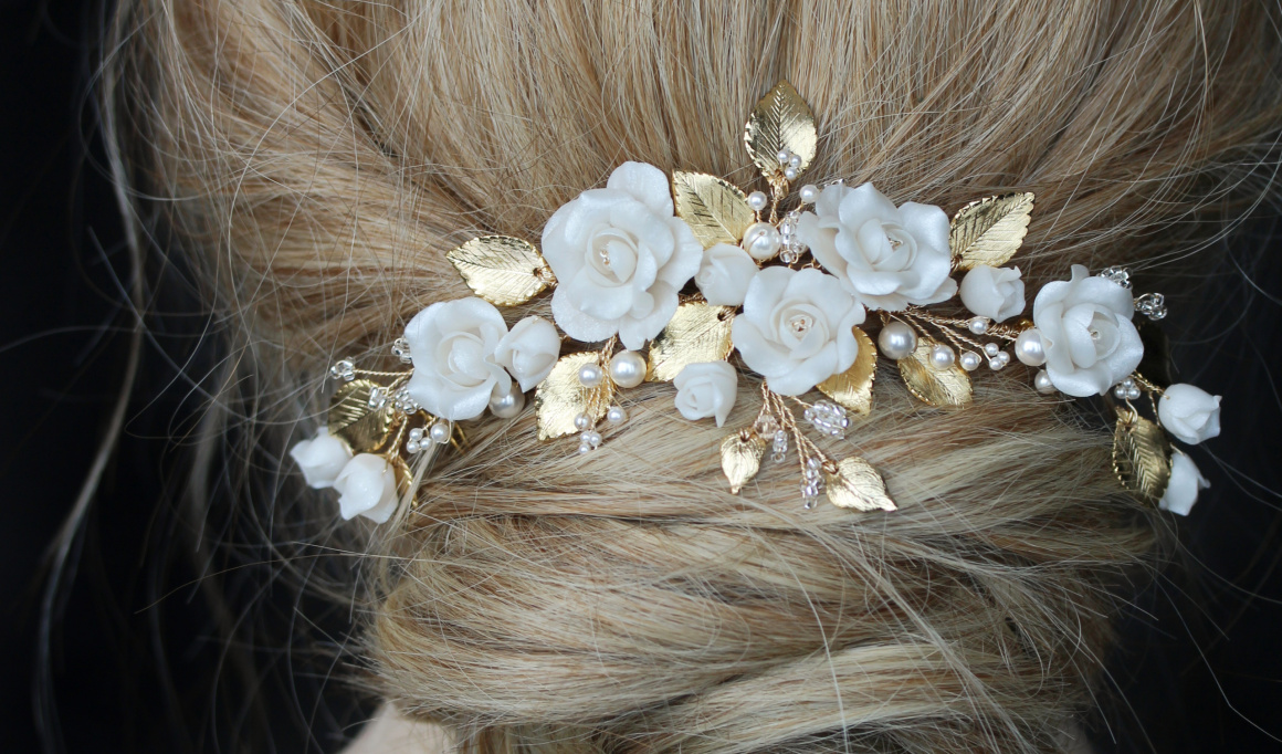 Bridal hair pieces hotsell