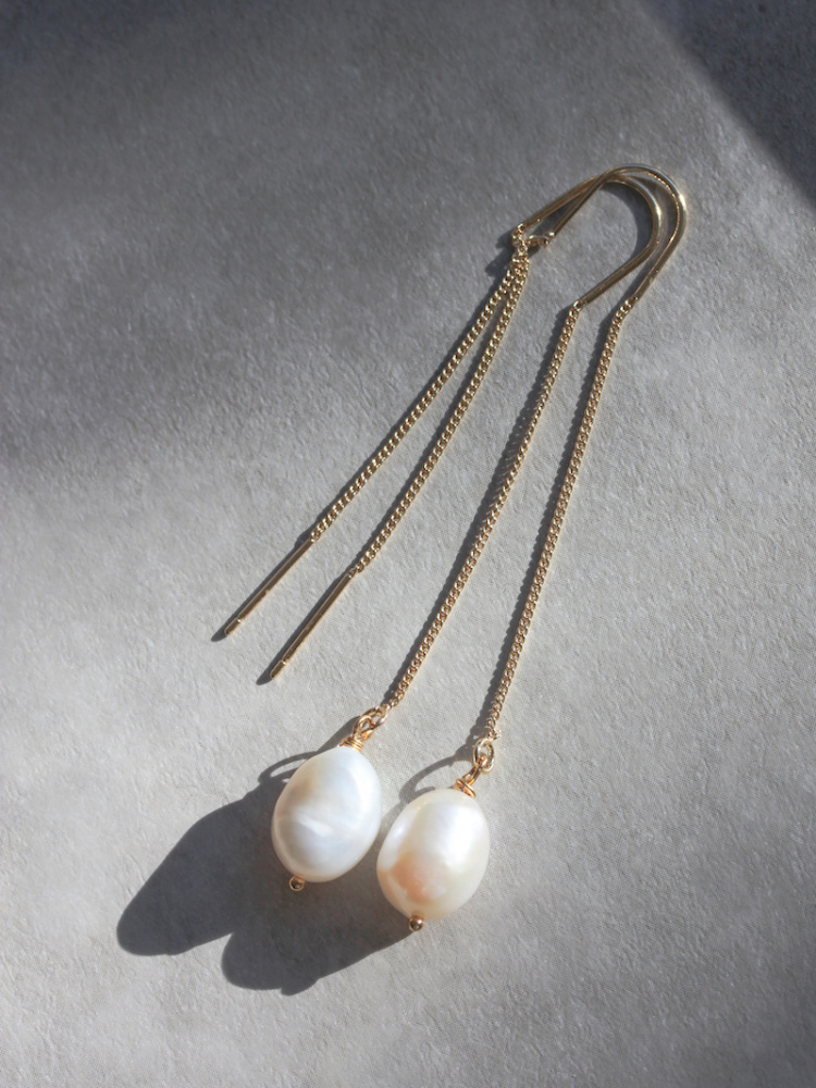 Teardrop Pearl Earrings 10