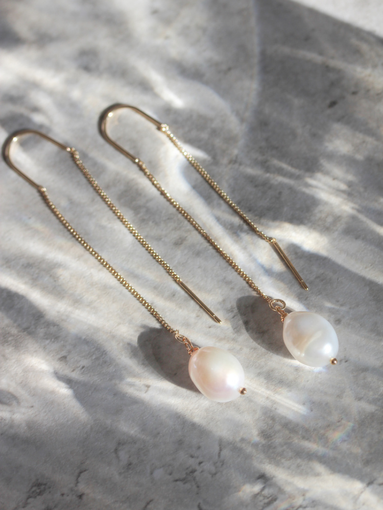 Teardrop Pearl Earrings 11