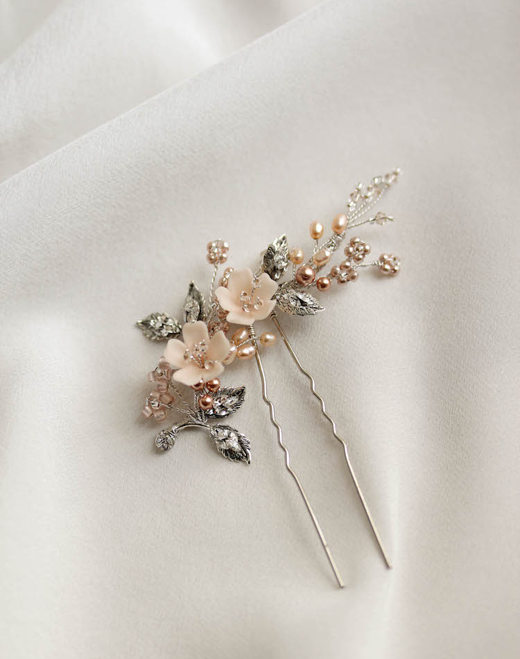 Tearose Blush Wedding Hair Pin 3.jpg