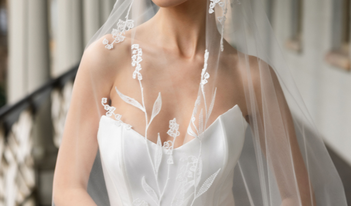 This season's most coveted romantic wedding veils