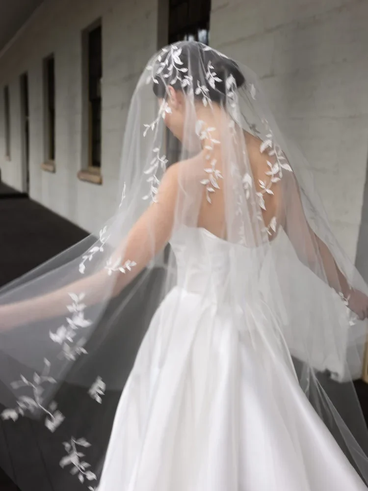 Wild Willows Embellished Bridal Veil 2