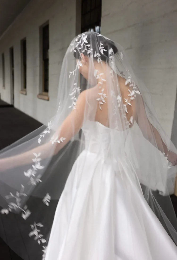 Wild Willows Embellished Bridal Veil 2