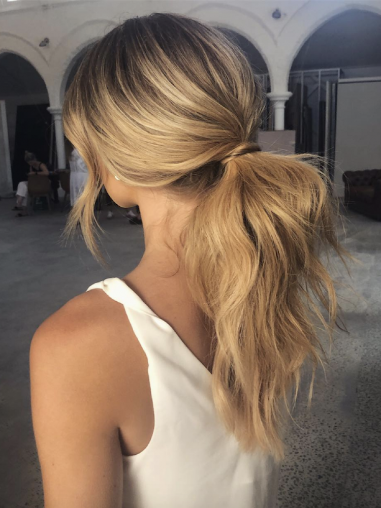 Wedding Hair Trends For 2019 Romantic Pony Tails 1