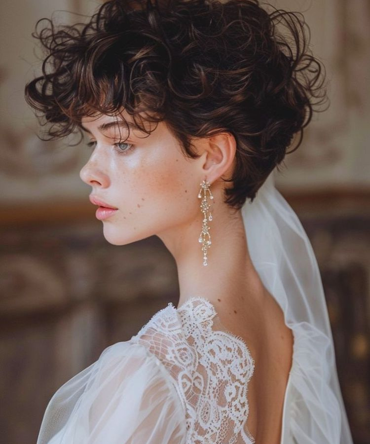 Wedding Hairstyles For Short Hair Pixie Waves 1